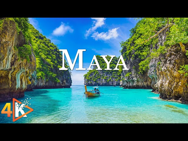 Maya 4K - Crystal Clear Waters & Breathtaking Sunsets from Tulum, Bacalar & Playa del Carmen