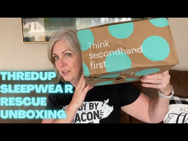 ThredUp Rescue Box Unboxing Sleepwear