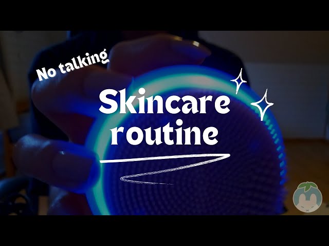 [ASMR] I wake you up so I can do your forgotten skin care routine | no talking with subtitles