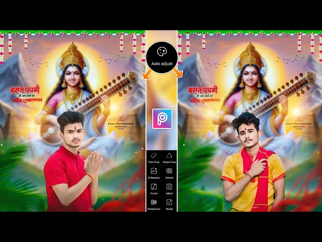 Saraswati puja photo editing 2025 | Saraswati puja photo editing picsart | Picsart photo editing