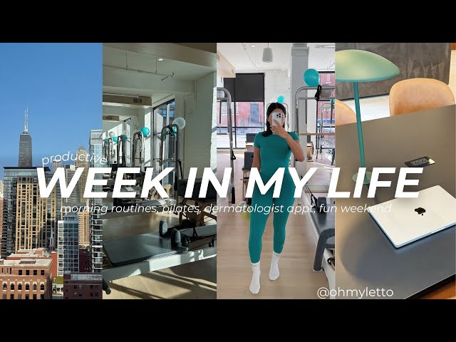 weekly vlog | dermatologist update + productive week of workouts + trying my best to manage ADHD