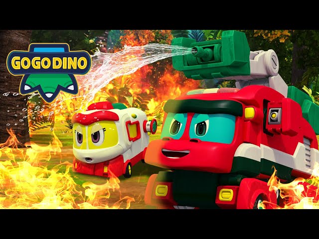 💪 GOGODINO-Spesial Hari Buruh 🔥🚒 | Kartun Anak | Dinosaurus | gogodino Bahasa Indonesia