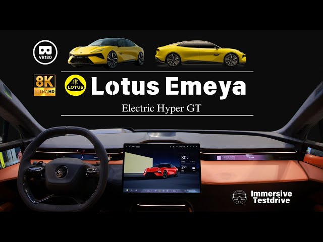 [8K VR180 POV Drive] Lotus Emeya Hyper GT Test Drive 路特斯Emiya 纯电超跑沉浸式试驾