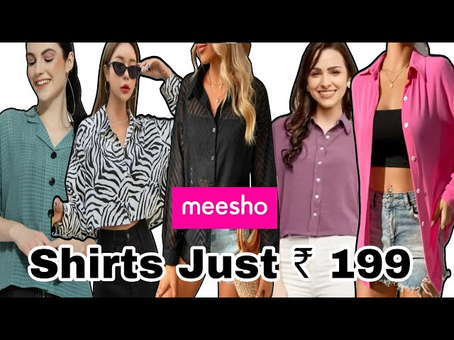 MEESHO Summer Shirts Haul | Stylish Meesho Shirt Haul Under ₹250/- | Oversized Shirt Haul 💞