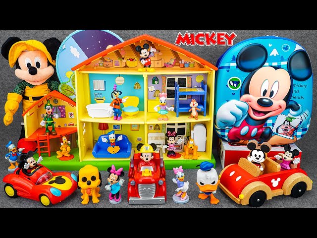 Satisfying with Unboxing Disney Junior Mickey Mouse Deluxe Vehicle Playset | Review Toys ASMR