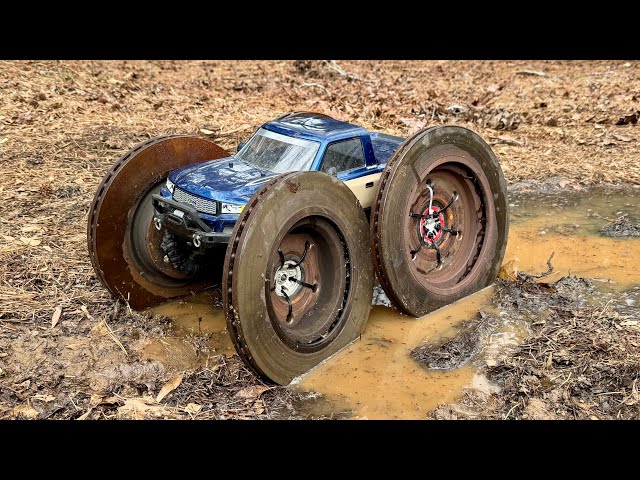 Traxxas TRX4 Drives on BRAKE ROTOR Wheels!