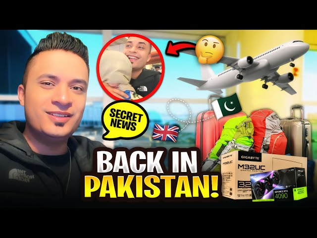 FINALLY BACK TO PAKISTAN FROM UK 😍 FRIEND GOT EMOTIONAL 🥹 BIG SURPRISE SOON !! 🤫