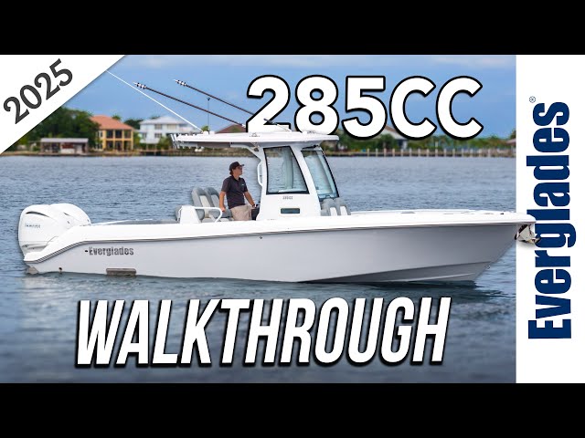 2025 Everglades 285CC 28' Center Console | Fishing Boat Walkthrough - Bluewater Marine