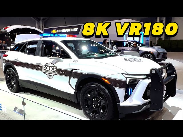 2024 Chevrolet Blazer EV Police Pursuit Vehicle at the NY Auto Show in 8K VR 180° #chevy #policecar