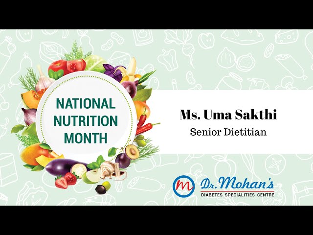 Diet Plan for Kidney patients | Nutrition Talks Series 06 | Ms Uma Sakthi, Dr Mohan's Diabetes