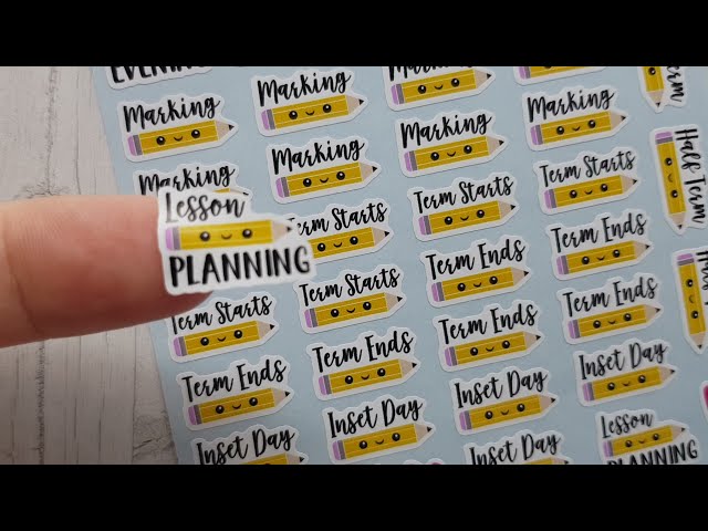 Teacher Planner Stickers by Cute Stickers