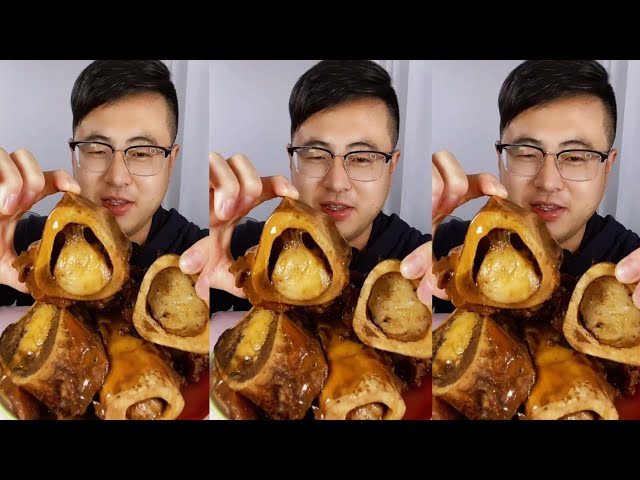 Asmr Eating Bone marrow soup