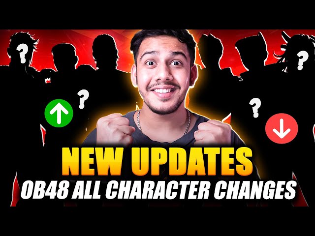 FREE FIRE ALL NEW CHARACTER CHANGES 😱🔥 OB48 UPDATE CRAZY CHARACTER UPDATE || Gaming Aura - Free Fire