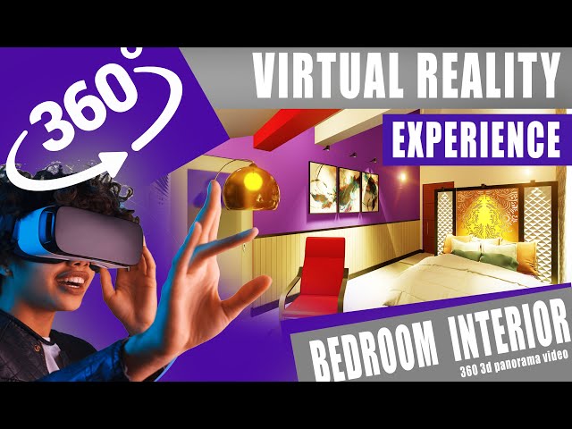 360 VR Bedroom Design / 3d Interior Design / 4K animation