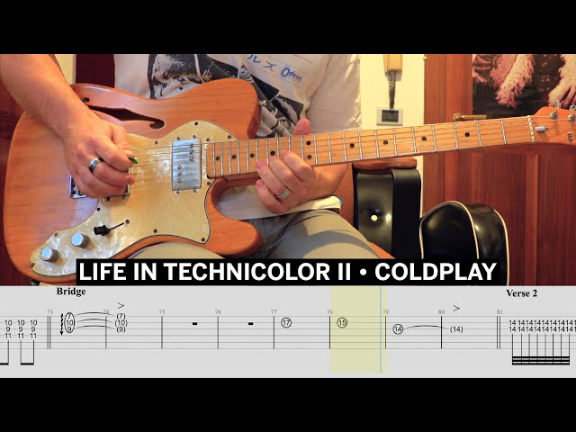 Life In Technicolor II Coldplay Cover • Guitar Tab • Tutorial • Lesson