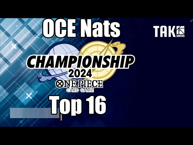 [OP09] OCE Finals Top 16 Australia | One Piece Card Game