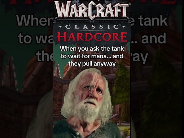 When you ask the tank to wait for mana… and they pull anyway #worldofwarcraft #warcraft #shorts