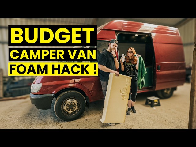 Cheapest Way To Cover The Foam In Your Camper Van | VAN BUILD EP 16