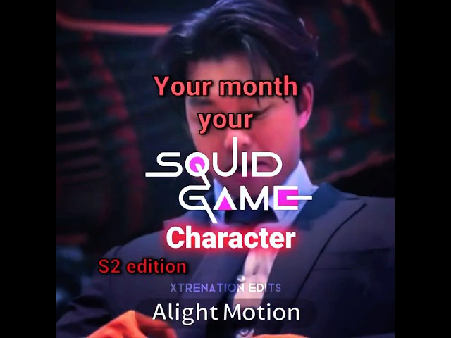 Your month your squid game character #shorts #trending #squidgame2