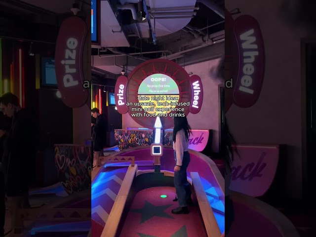 Perfect date idea! Fancy indoor mini golf