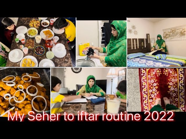 Ramadan vlog 2022 / seher to iftar routine in America/ chicken 65 recipe