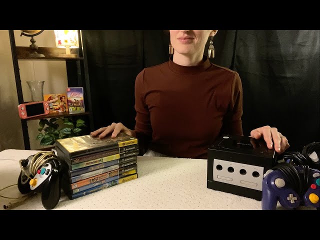 ASMR | video game store roleplay (soft spoken, unintelligible whispers, typing, relaxing)