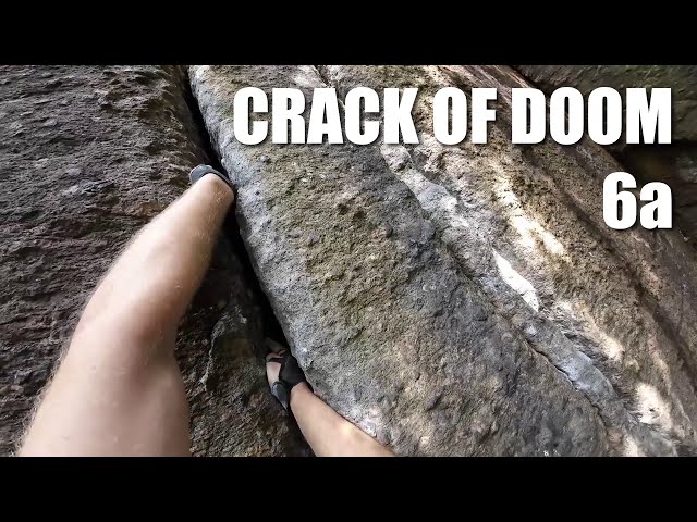 Fighting for my revenge: Crack of Doom (6a), Utby | POV Trad Climbing