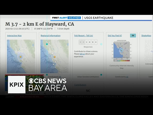 Multiple earthquakes strike near Hayward