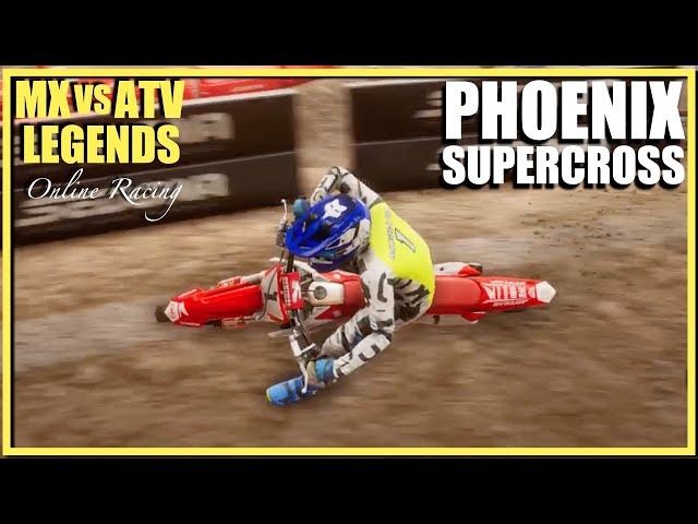 MX vs ATV Legends Online Racing! Multiplayer Gameplay! Phoenix Supercross! Jeremy McGrath! Honda!