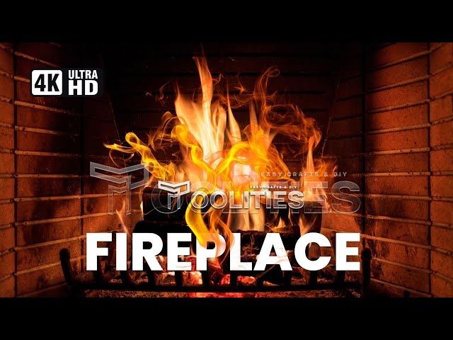 🔥 Relaxing Fireplace 10 HOURS with Burning Logs Winter Ambiance Screensaver