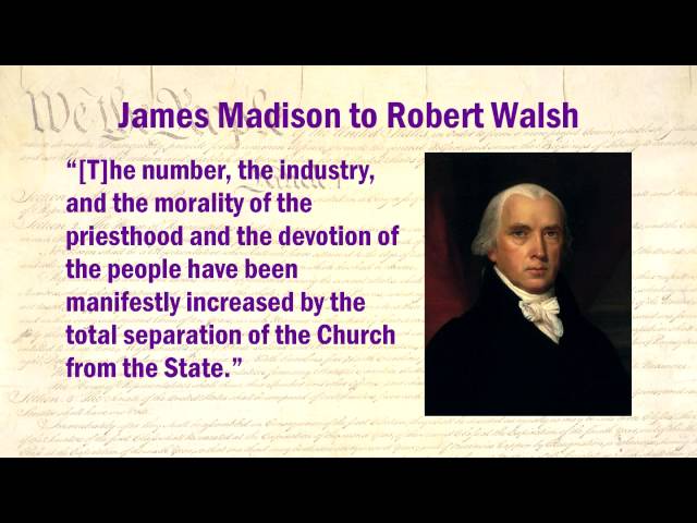 Constitution Lecture 9: Separation of Church and State