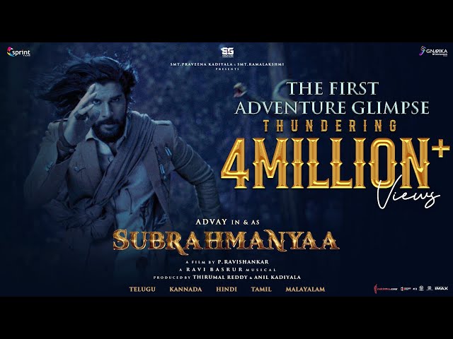 Subrahmanyaa Glimpse | The First Adventure | Advay | Ravishankar | Rubal | Ravi Basur | SG Movies