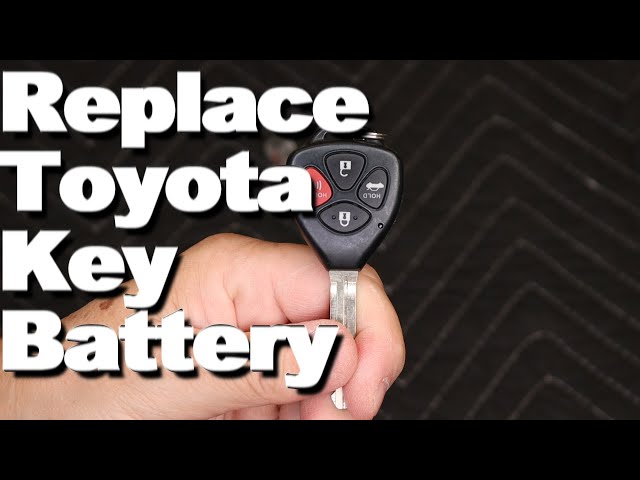 How To Replace Toyota Key Battery