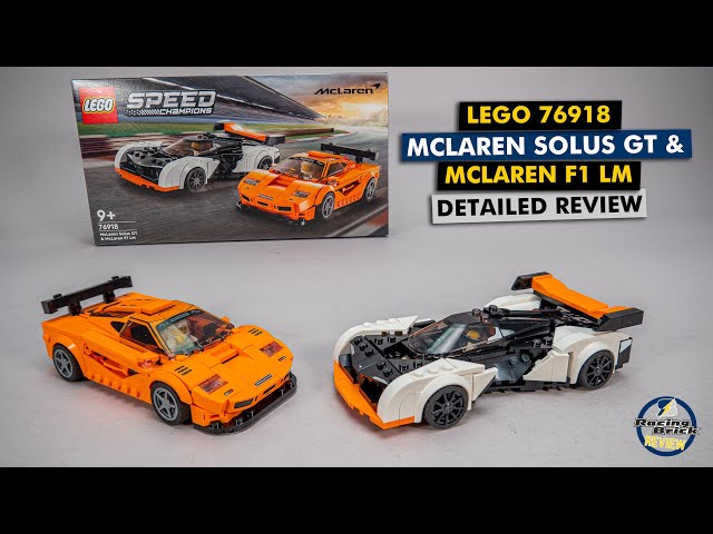 LEGO Speed Champions 76918 McLaren Solus GT & McLaren F1 LM detailed building review