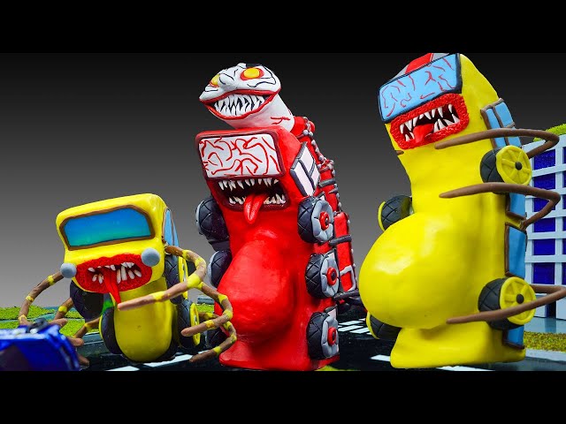 🔴 MAKING BUS EATER Vs CAR EATER Vs CHOO CHOO CHARLES mod MEGA SIREN HEAD Stop Motion Animation