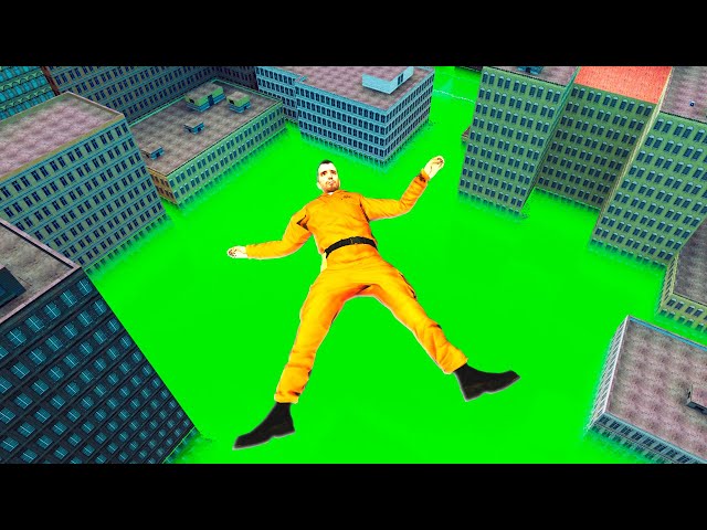 TRY NOT TO FALL INTO THE ACID IF YOU CAN! SURVIVAL ON THE ROOFTOP Garry's Mod Sandbox