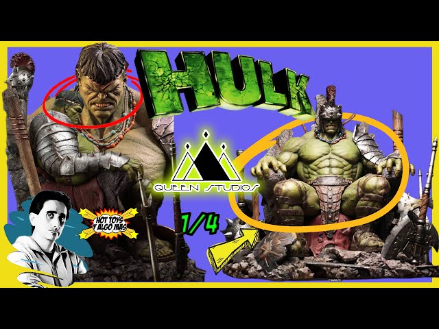 HULK Queen Studios - Preview de la estatua Green Scar HULK - Tremenda - En español