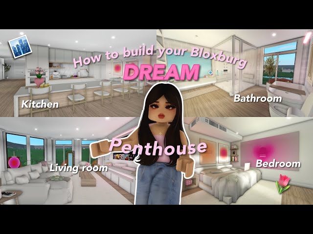 How To BUILD your DREAM BLOXBURG PENTHOUSE! *Super Easy* 🏙️