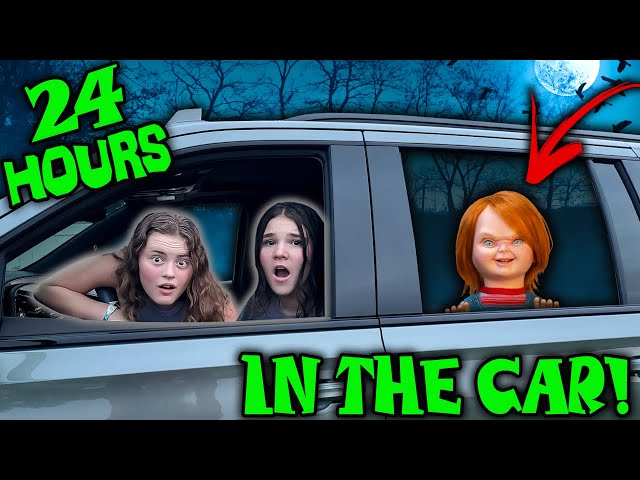 24 Hours In The CAR With My BEST FRIEND! Beware Of Chucky!