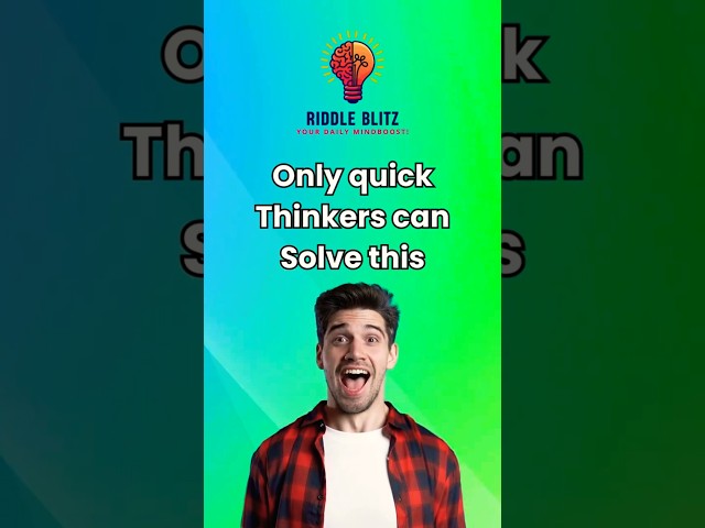 Only Quick Thinkers Can Solve These Riddles! Are You Fast Enough? 🔥 #riddle #quiz #facts