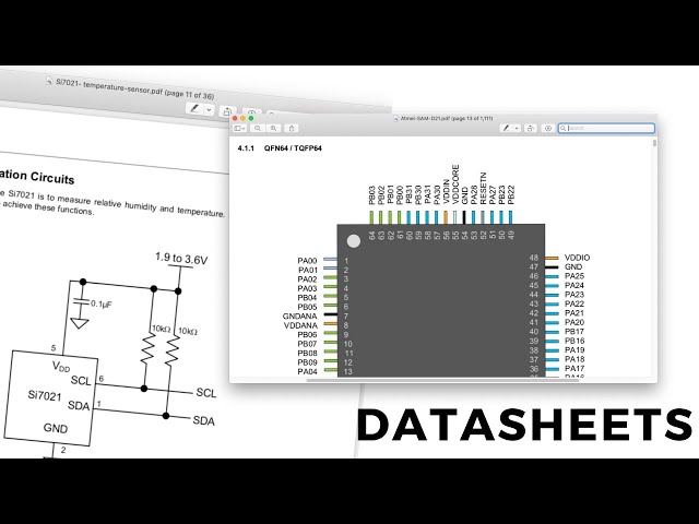 Common datasheet sections to look at when getting started