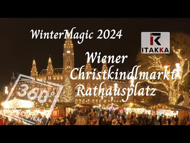 Christkindlmarkt Rathausplatz Wien in 360° Adventmarkt - WinterMagic 2024