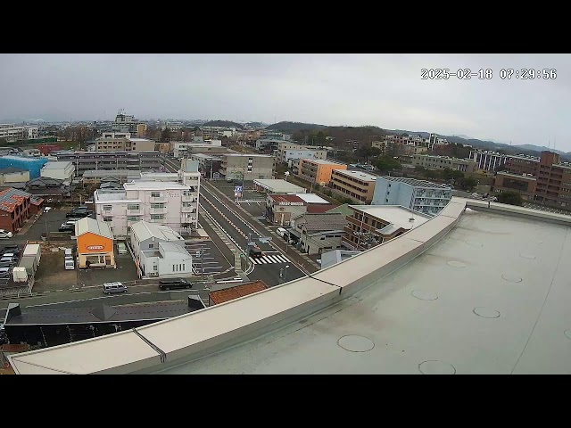 鳥取大学地区の本日の天気、学生専用賃貸マンション・サンシープラザからの鳥取大学風景