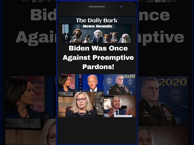 Biden Was Once Against Preemptive Pardons! #trump