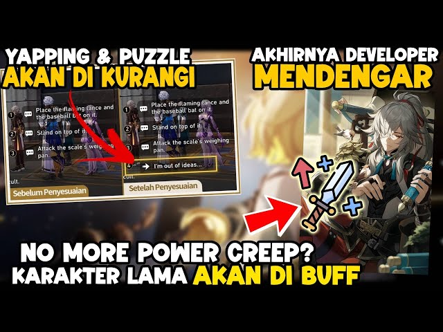 Mantap Developer Mendengar! Karakter Lama akan di BUFF, YAPPING & Puzzle Story akan di Kurangi - HSR