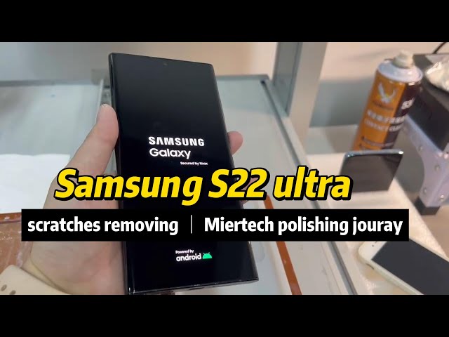 how to repair a samsung s22 ultra  inner scrach without changing to the screen?