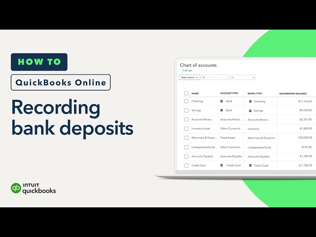 How to record a bank deposit (using undeposited funds) in QuickBooks Online