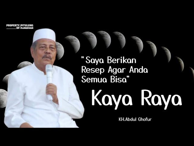 Resep Kaya Raya | KH.Abdul Ghofur