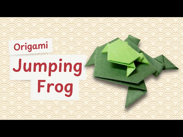 Origami Jumping Frog Tutorial 🐸 Step-by-Step Instructions