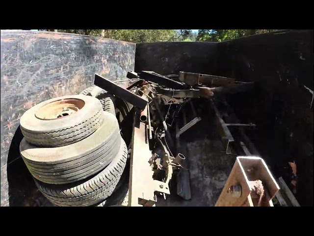 Removing a Demolished RV & Trailers in Petaluma, Ca